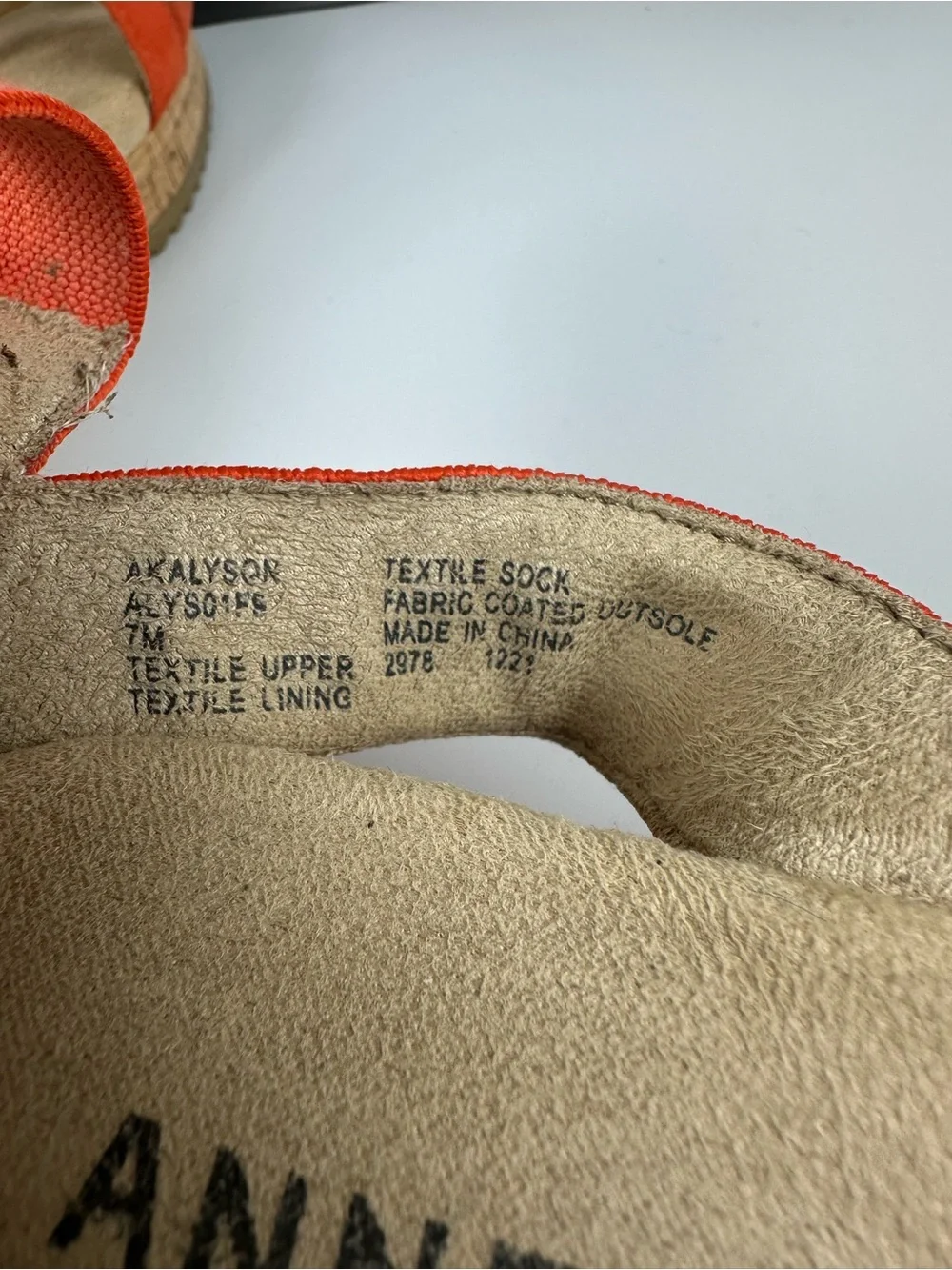 Anne Klein iFlex Orange Cork Wedge Sandals